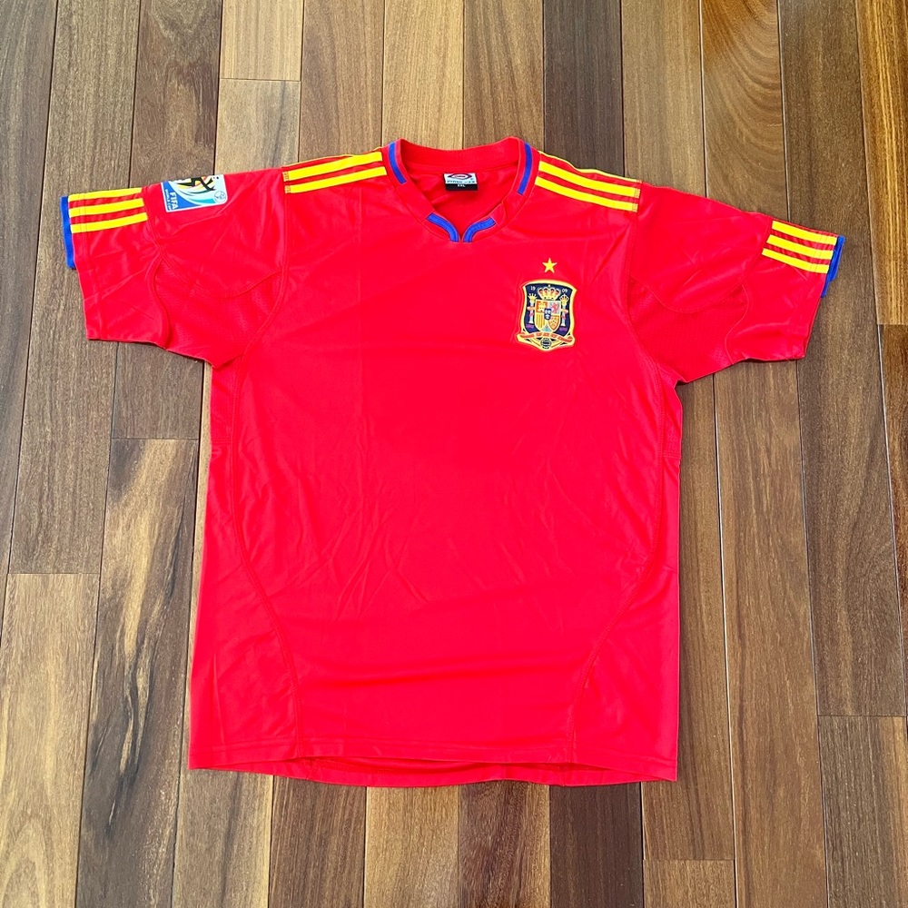 Spain 2010 World Cup National Team Football Jersey